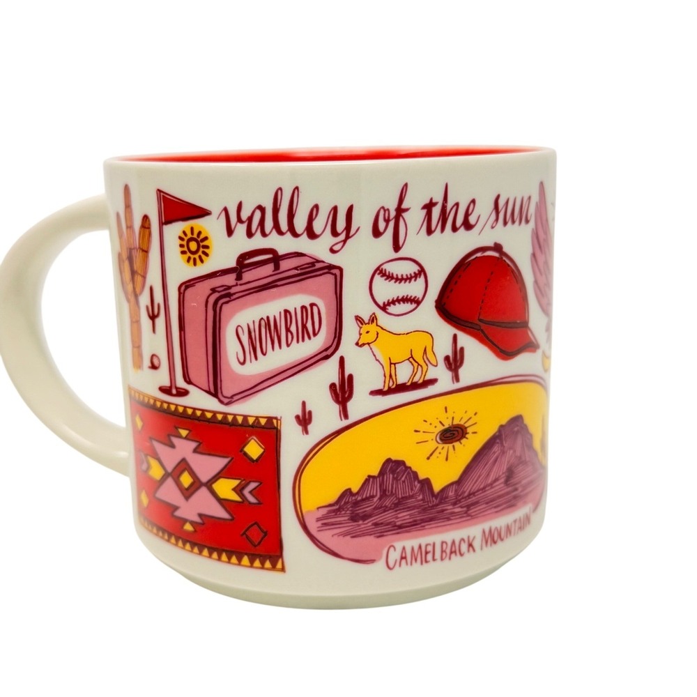 Starbucks Coffee Mug Phoenix 14oz White Red Been There Series Boxed 2022 - Picture 13 of 16